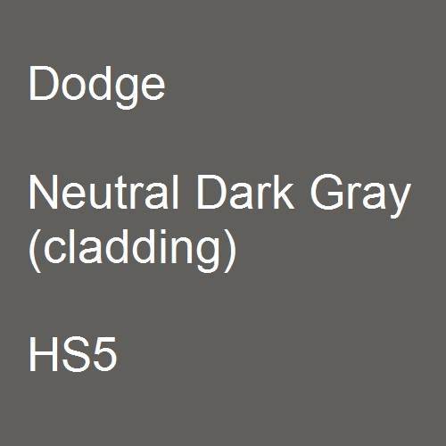 Dodge, Neutral Dark Gray (cladding), HS5.